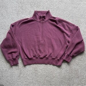 Abercrombie & Fitch quarter-zip sweater Sz Medium